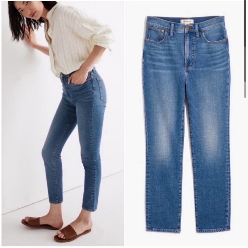 Madewell 
The Perfect Vintage Cropped Jean in CartiganWash 
Size: 27